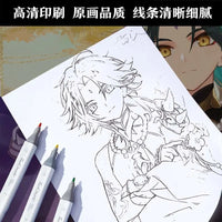 Chainsaw Man Anime Colouring Book multiple pages fan-drawn anime outline sketches colouring