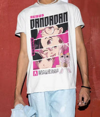 Unleash the occult with this Dandadan Okarun T-shirt! 👽 High-quality oversized cotton anime tee for men & women. Shop the trend now!