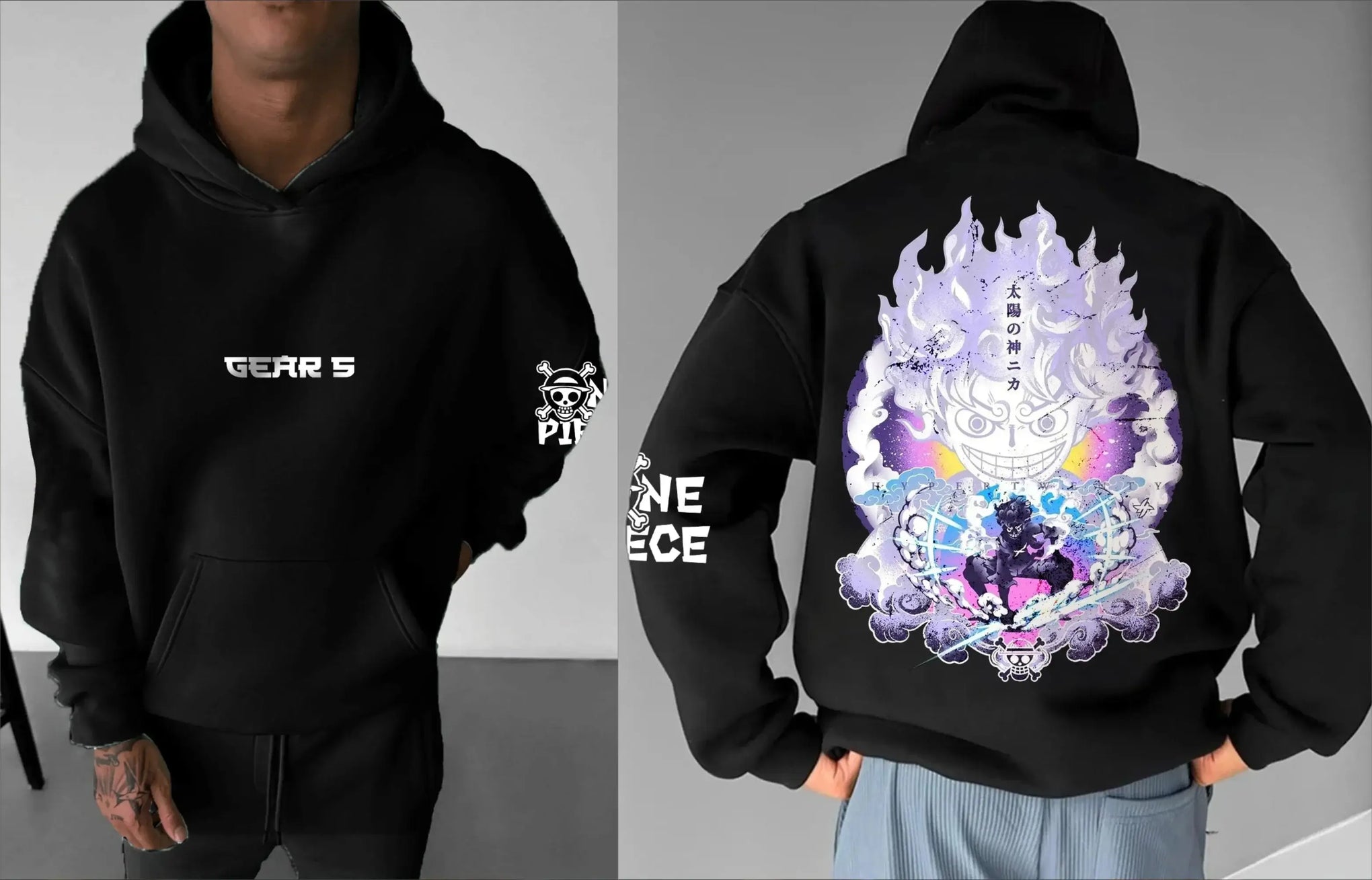 The 2025 Latest ONE PIECE Animation Hoodie in pure cotton, a casual trend sports hoodie for men and women.