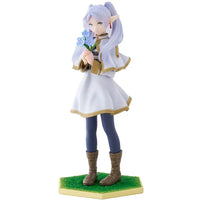 A high-quality 14cm Frieren Anime Figure sitting down, functioning as a noodle stopper and desktop decoration.