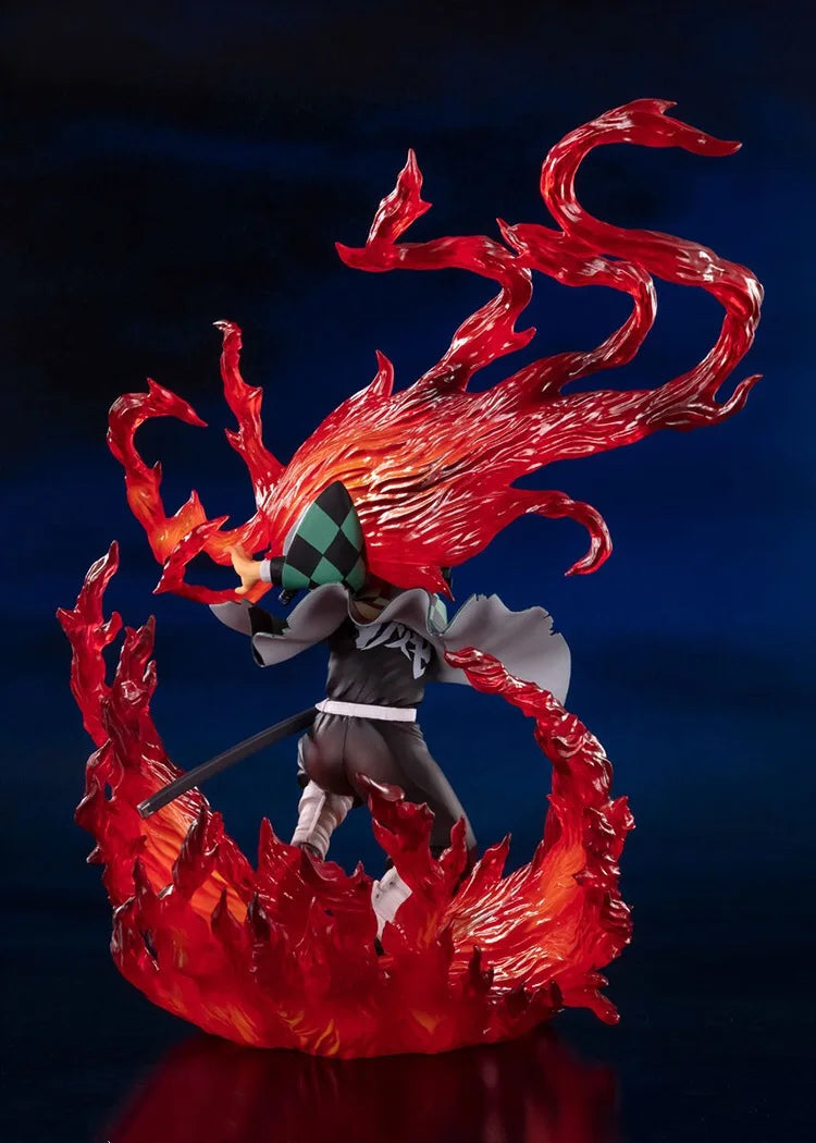 Tanjiro Hinokami Kagura Anime Figure 21CM Demon Slayer statue desktop decoration ornament gift