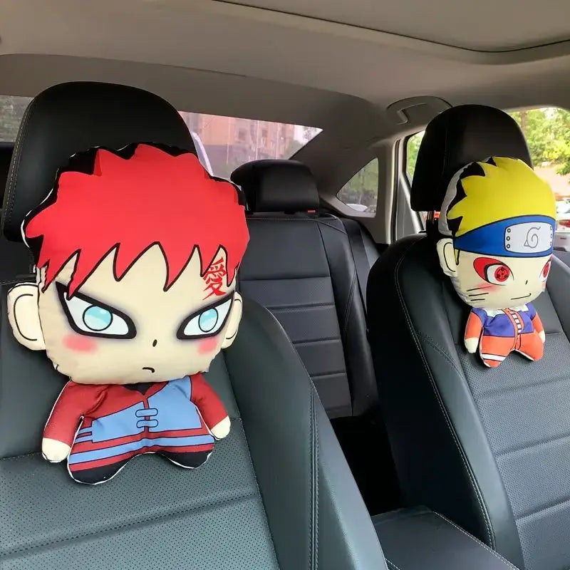 Naruto Anime Car Neck Pillow Headrest fitted car seat Uzumaki design anime car accessory