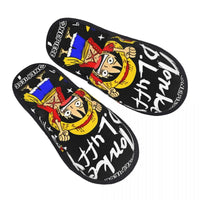 One Piece Luffy Memory Foam House Slippers cozy winter cotton non-skid bedroom slides anime gift