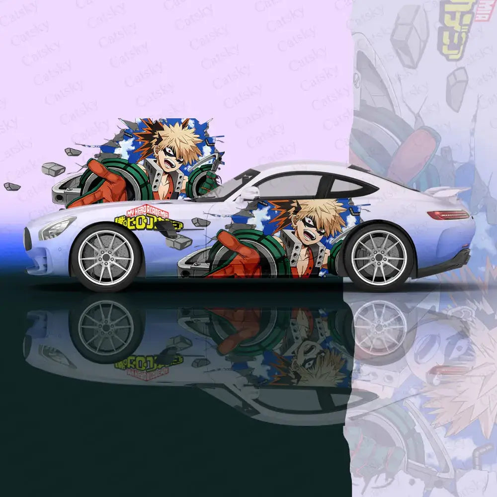 My Hero Academia Anime Car Wrap Decal Sticker applied vehicle body anime fan car decoration