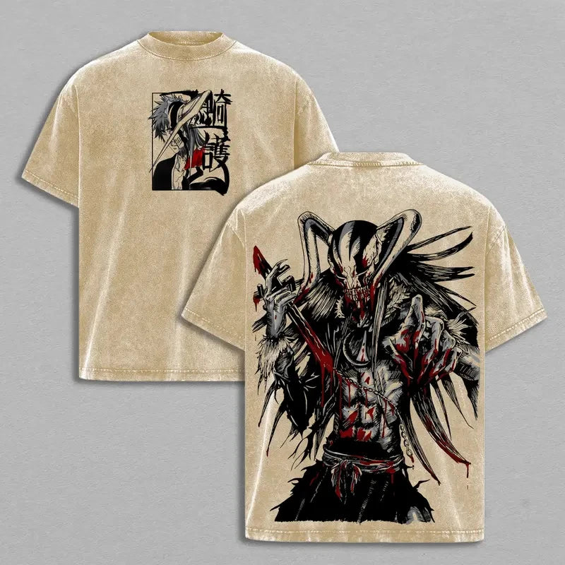 Ichigo Kurosaki Bleach Vintage Washed T-Shirt Oversized Tee