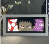 Naruto Uchiha Sasuke 3D Anime LED Light Box illuminated warm glow anime desk lamp decoration