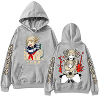 A high-quality Himiko Toga Hoodie featuring a 2026 hip-hop anime design, oversized warm fleece material for men and women.