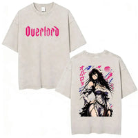 Albedo Overlord Vintage Washed T-Shirt Anime Graphic Tee