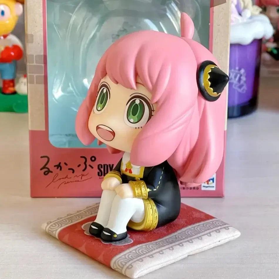 Anya Yor Forger Action Figure displayed as desk decoration anime gift for children
