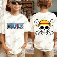 One Piece Anime Luffy T-Shirt Kids Adult Cosplay short sleeve cotton summer tee unisex