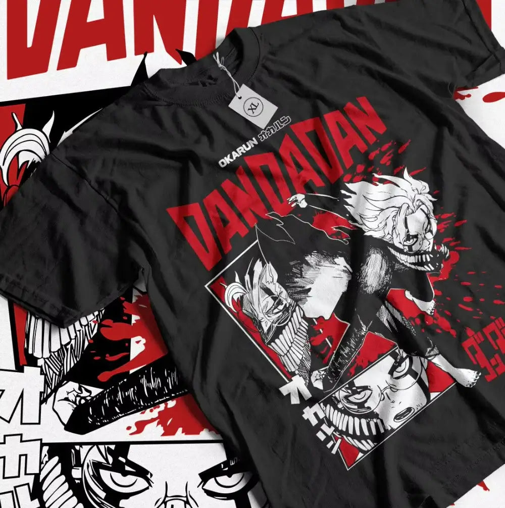 Unleash the occult with this Dandadan Okarun T-shirt! 👽 High-quality oversized cotton anime tee for men & women. Shop the trend now!