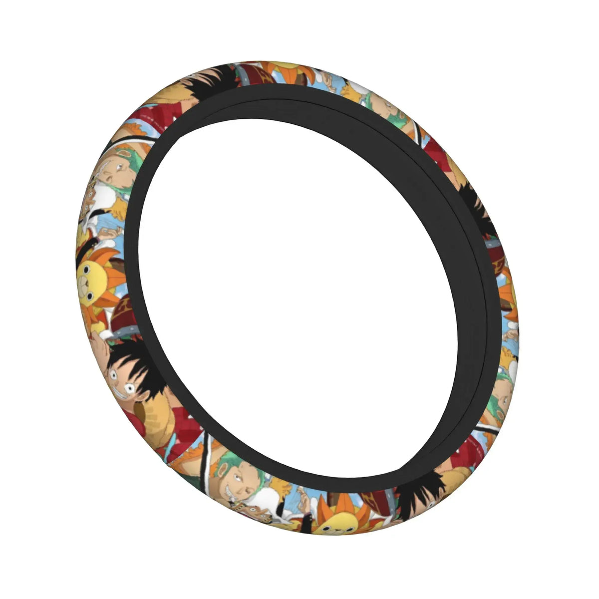 One Piece Luffy Anime Steering Wheel Cover soft elastic 37-38cm car decoration accessory