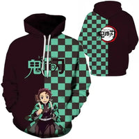 A trendy 3D Anime Hoodie featuring a funny graphic print, designed as an oversized hip-hop pullover for men and women.