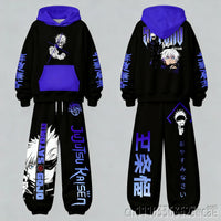 Jujutsu Kaisen Family Hoodie Pants Set | Adult & Kids