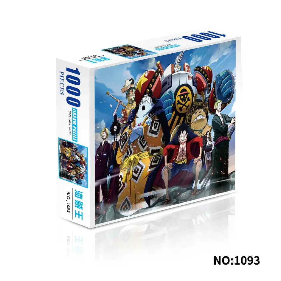 Japanese Anime Puzzle 1000 piece stress relief toy for adults and kids featuring vibrant anime-inspired artwork