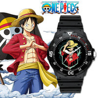 One Piece Anime Minimalist Quartz Watch worn on wrist lifestyle shot anime fan accessory gift