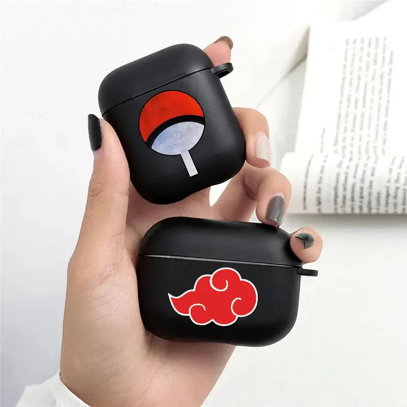 Naruto Itachi AirPods Case Soft Anime Cover close-up Uchiha Itachi character figure detail soft TPU surface