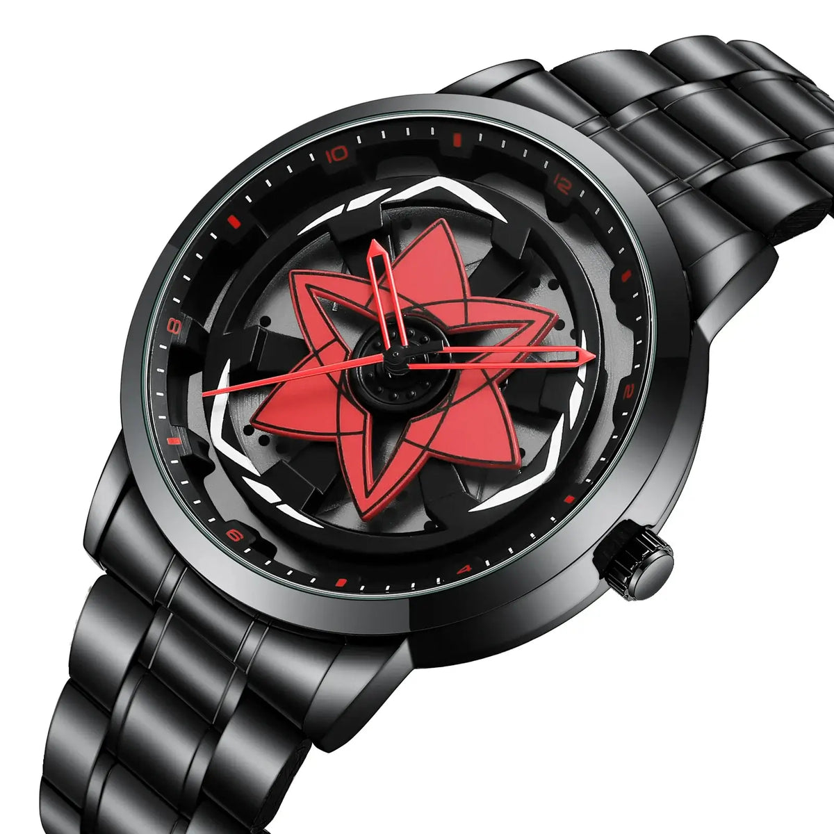 VA VA VOOM Racing Series Watch creative spinning dial stainless steel waterproof sports quartz watch for men