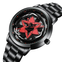 VA VA VOOM Racing Series Watch creative spinning dial stainless steel waterproof sports quartz watch for men
