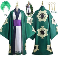 Roronoa Zoro Green Kimono Cosplay Costume | One Piece