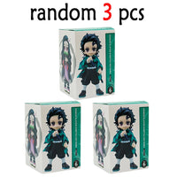 Demon Slayer Tanjiro Nezuko Blind Box PVC Figure Bandai 10cm statue ornament birthday Christmas gift