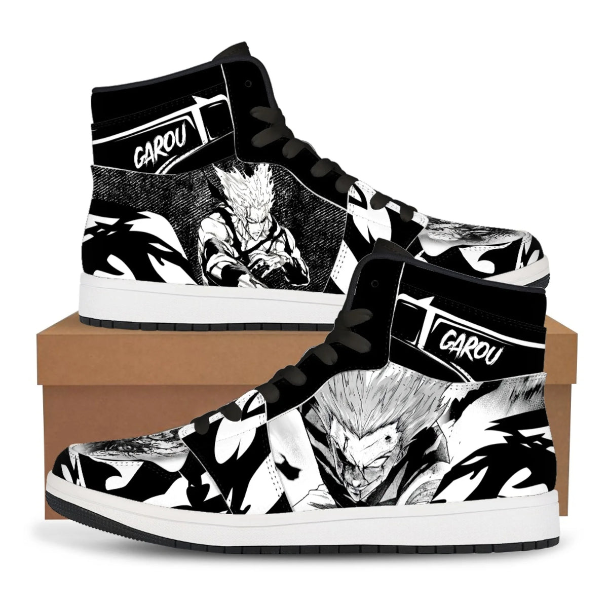 Casual Midoriya Izuku Sneakers featuring green Deku anime print, comfortable flat basketball shoes for men and women.
