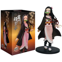 High-quality Demon Slayer Figures featuring Tanjiro Kamado, Nezuko, Zenitsu, and Inosuke in dynamic action poses for anime collection.