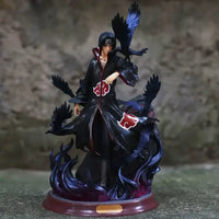 Uchiha Itachi PVC Action Figure with crow, Naruto Shippuden collectible, 25CM premium anime figure