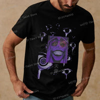 A vintage black Solo Leveling Anime T-Shirt featuring a funny Sung Jinwoo graphic print, available in sizes S to 4XL for men and women.