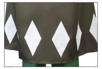 Urahara Kisuke BLEACH Cosplay Costume featuring a green top, pants, and hat, perfect for adult fans.