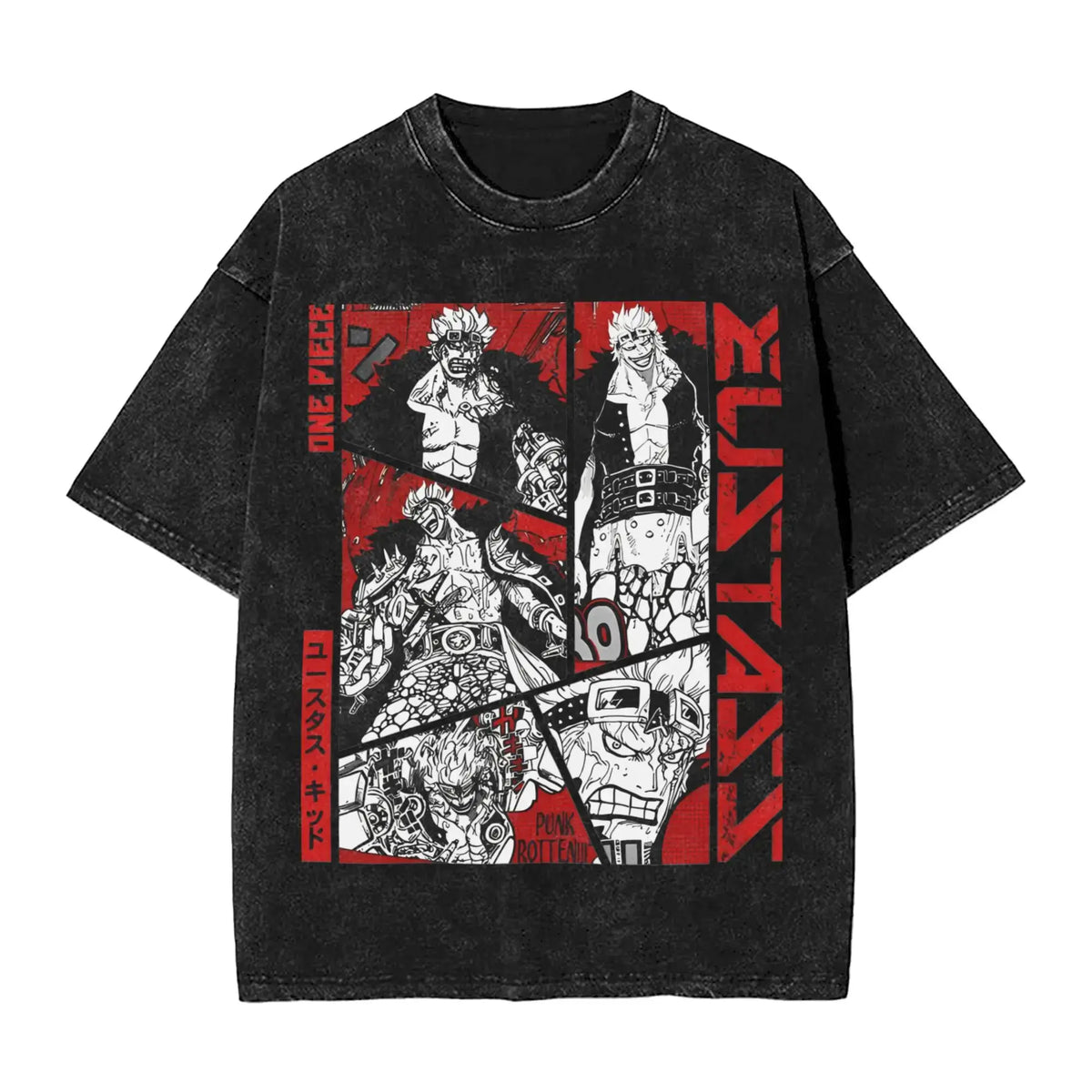 Eustass Kid One Piece Washed T-Shirt | Vintage Streetwear