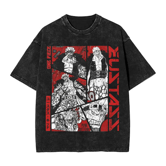 Eustass Kid One Piece Washed T-Shirt | Vintage Streetwear