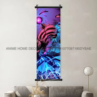 High-definition Naruto Posters hanging scroll featuring Uzumaki Naruto, Uchiha Sasuke, and Madara for anime home wall decoration.