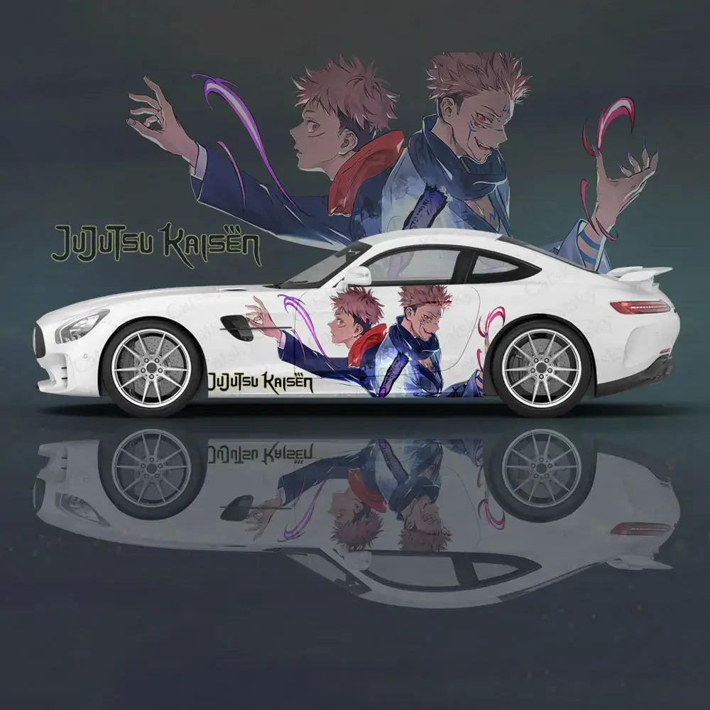 Yuji Itadori Anime Car Decal Sticker 2pc universal PVC gloss full body vehicle decoration