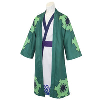 Roronoa Zoro Green Kimono Cosplay Costume | One Piece