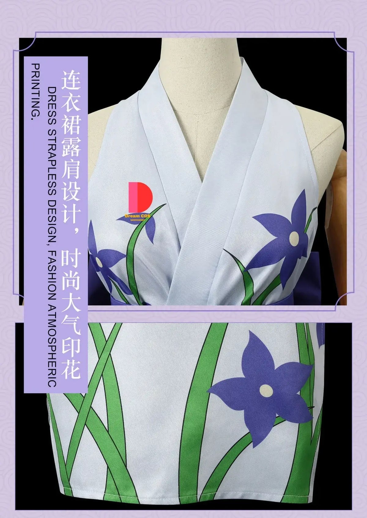 Nico Robin One Piece Cosplay Costume Kimono Dress wig digital print Halloween carnival women