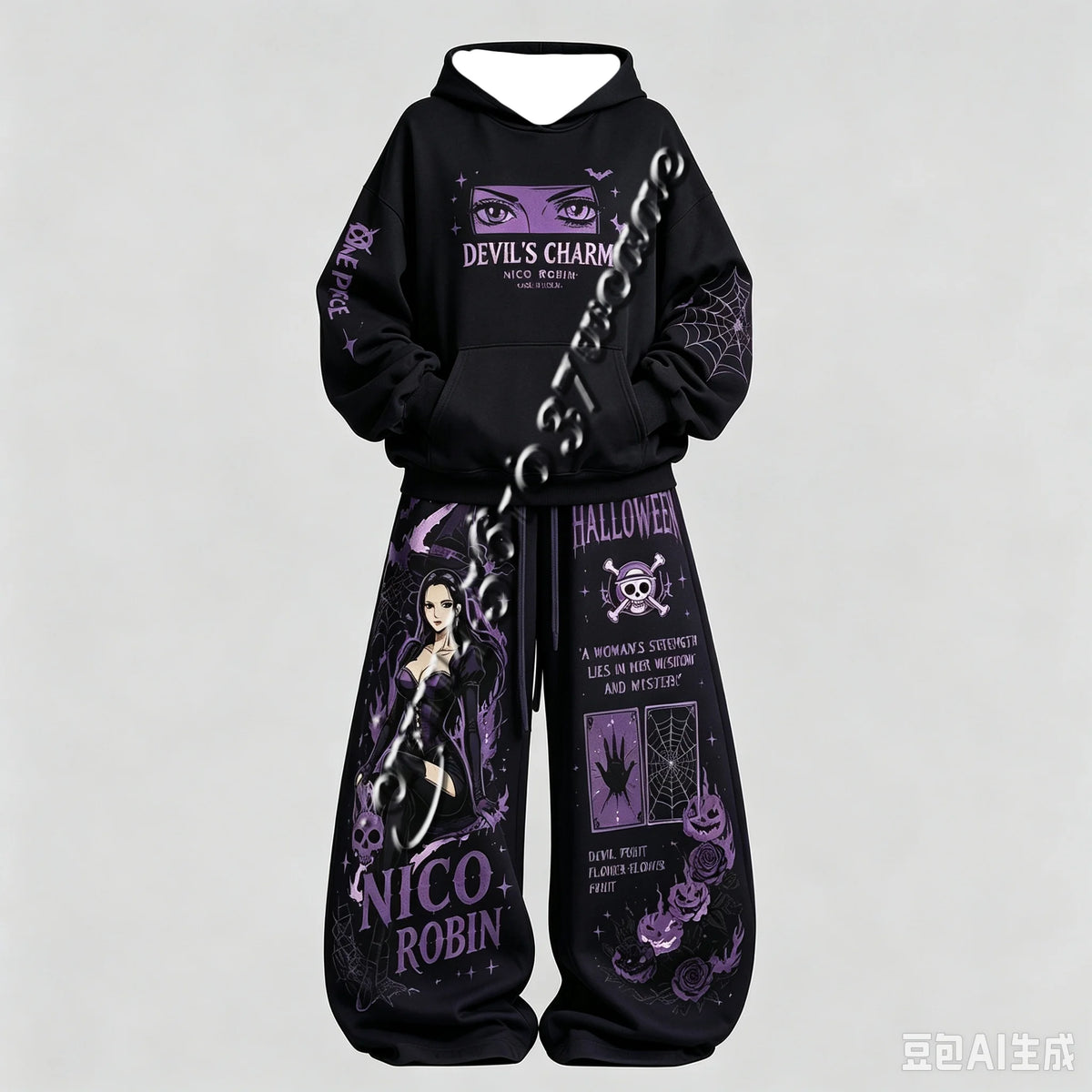 One Piece Oversized Hoodie and Pants Set | Unisex