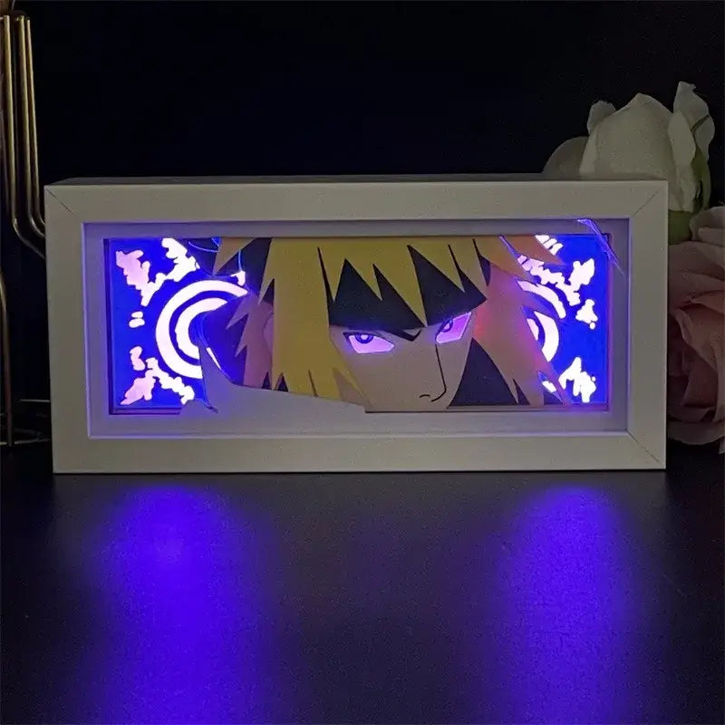 Naruto Uchiha Sasuke 3D Anime LED Light Box illuminated warm glow anime desk lamp decoration