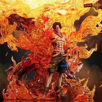 A One Piece Mystery Box containing a random collectible action figure ranging from 10cm to 30cm, featuring Luffy Gear 5 and Yonko silhouettes.