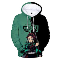 A trendy 3D Anime Hoodie featuring a funny graphic print, designed as an oversized hip-hop pullover for men and women.