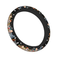 One Piece Luffy Anime Steering Wheel Cover soft elastic 37-38cm car decoration accessory