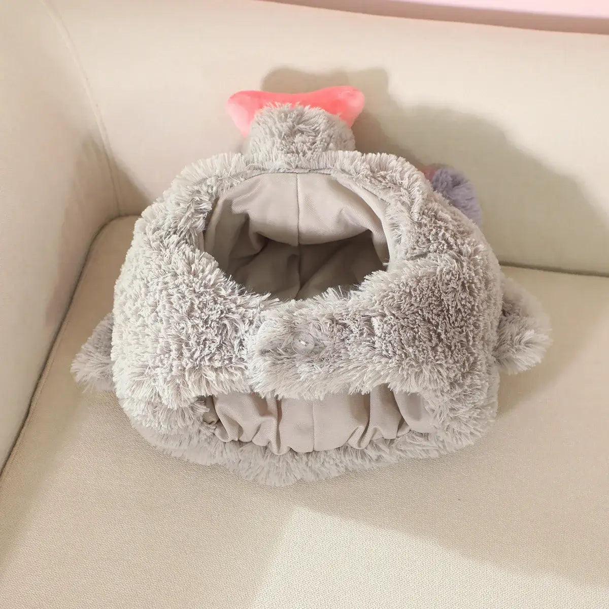 Inosuke Boar Head Plush Cosplay Neck Pillow worn hooded U-shaped travel blackout anime cosplay