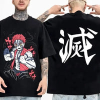 Demon Slayer Summer Parent-Child Cotton Tee loose casual anime print short sleeve top