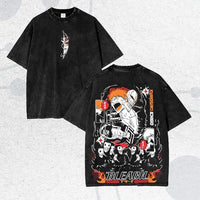 Ichigo Kurosaki Hollow Mask Washed T-Shirt | BLEACH Streetwear