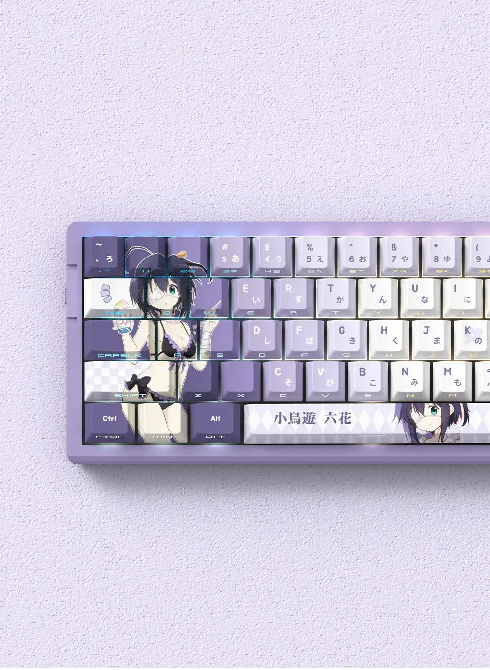 Miyu 129-Key OEM PBT Translucent Keycaps side-engraved 5-side thermal sublimation custom mechanical keyboard