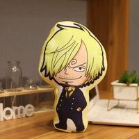 One Piece Kawaii Pillow Doll anime plush cushion featuring Luffy Zoro Sanji Chopper and Usopp soft stuffed toy gift