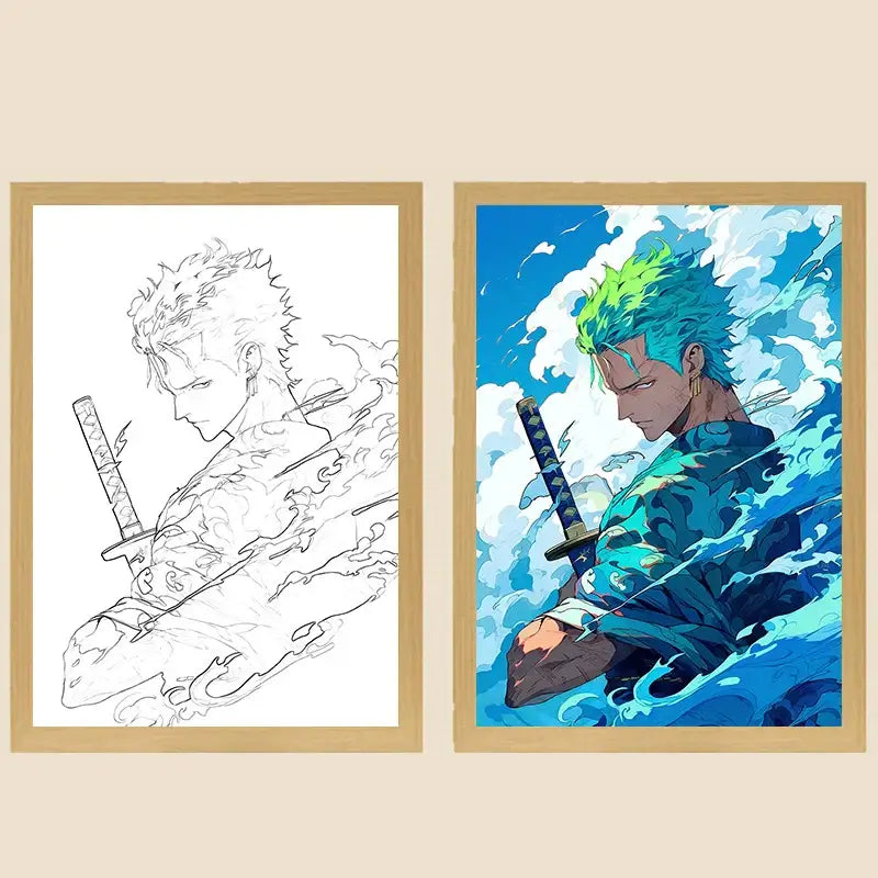One Piece Photo Frame Night Light | Anime Bedside Decor – Infinite