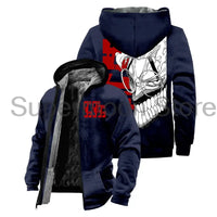 Dandadan Okarun Anime Harajuku Zip Hoodie streetwear winter jacket parka men women long sleeve