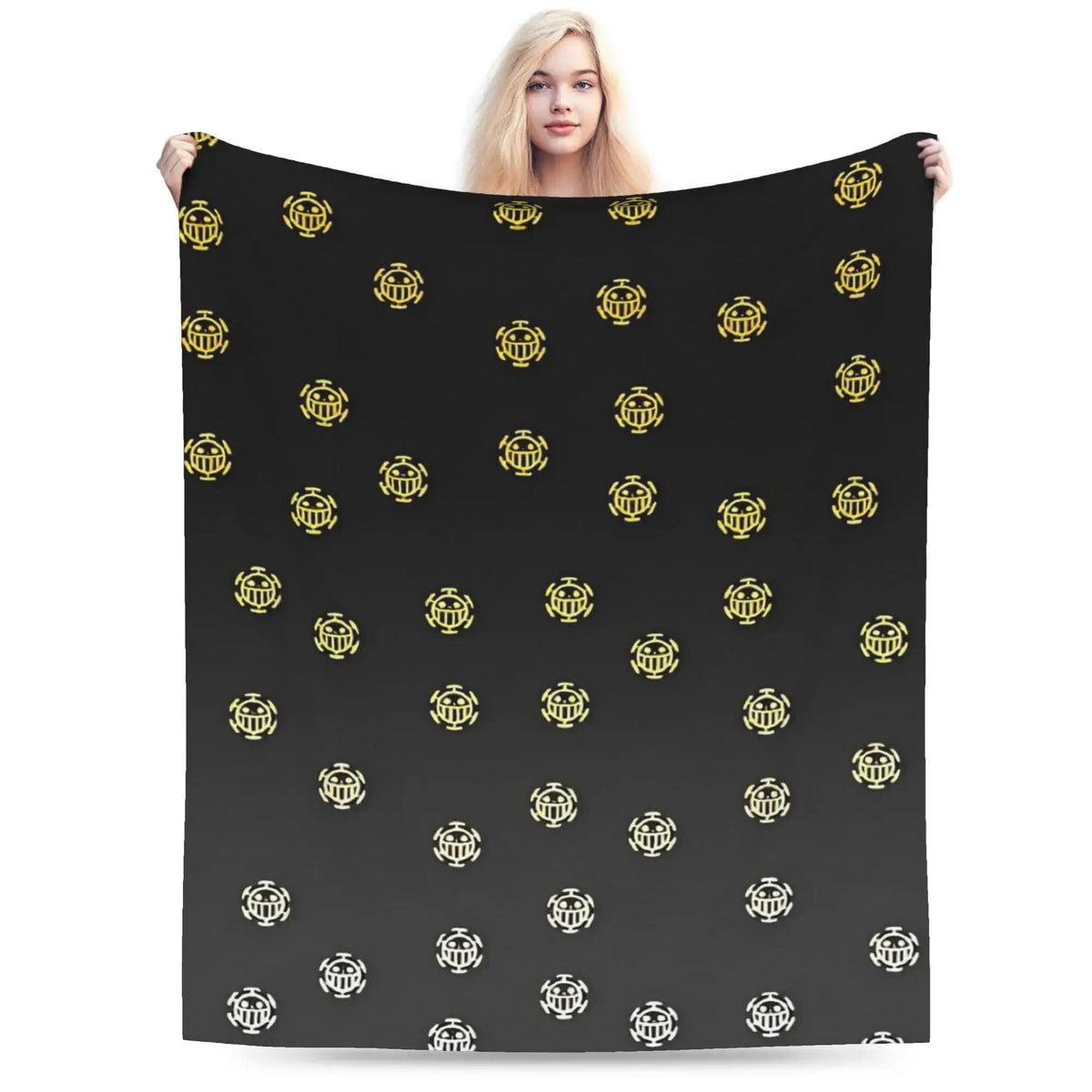 Stay warm with this One Piece Luffy Blanket! 🏴‍☠️ Premium knitted fleece throw for beds and sofas. Soft anime home decor. Shop the trend now!
