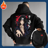Naruto Sasuke Pure Cotton Anime Loose Hoodie Bandai 2026 unisex autumn winter fashion sweater